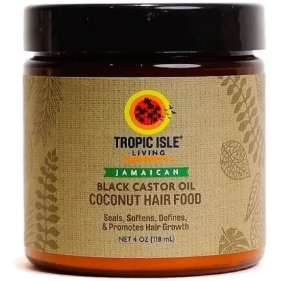 Tropic Isle Living Jamaican Black Castor Oil Coconut Hair Food (4 oz) Hair Nourishing and Strengthening for Hair Growth image {2}