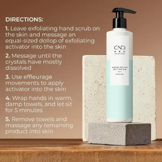 CND Pro Skincare Exfoliating Activator Step 2 For Hands (Vegan) | CND Pro Skincare products will help soften and improve the feel of skin - (10.1oz) image {2}
