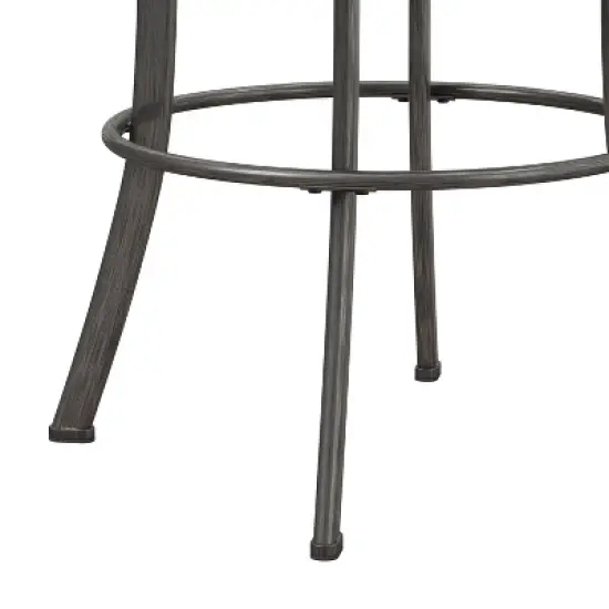 Bridgetown Metal Bar Height Swivel Stool Pewter - Hillsdale Furniture image {8}