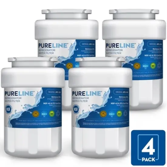 PureLine MWF Replacement Water Filter for GE&reg; Refrigerators, Replaces Kenmore 46-9991, Smartwater MWFP and Filter Models MWFINT, GWF, GWFA (4 Pack) image {6}