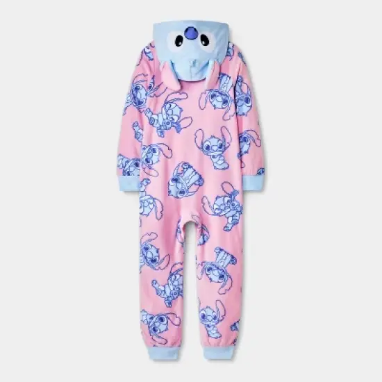 Girls' Lilo & Stitch Union Suit - Pink image {1}