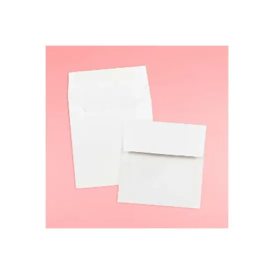 JAM Paper 5 x 5 Square Invitation Envelopes White 28414 image {3}