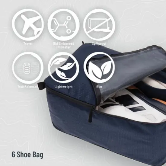 COCOON - Premium - Travel Organizer Shoe Six Pack - Galaxy Blue image {3}