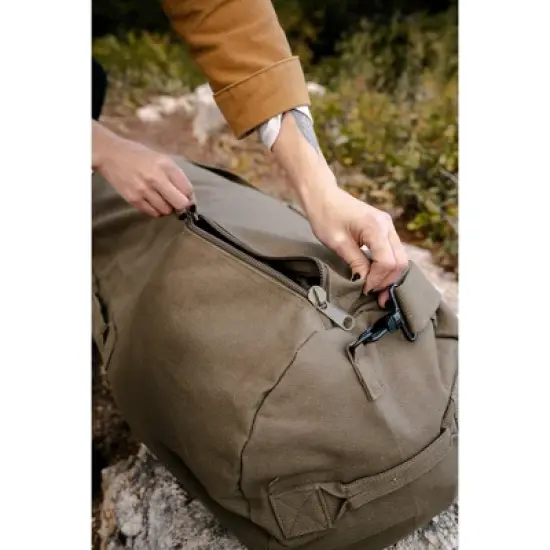 Stansport Cotton Canvas Duffel Bag With Handles O.D. image {6}