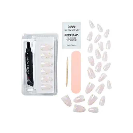 KISS Products Salon X-tend Fake Nails - Red Flags - 34ct image {6}