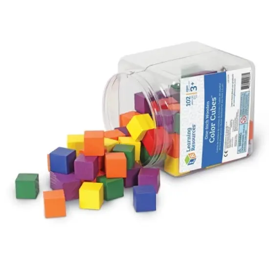 Learning Resources Wooden Color Cubes image {4}