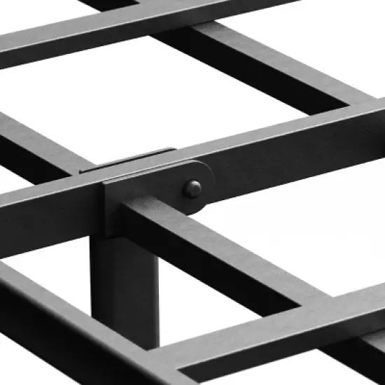 Premium Bed with SmartBase Platform Frame Black - Zinus image {4}