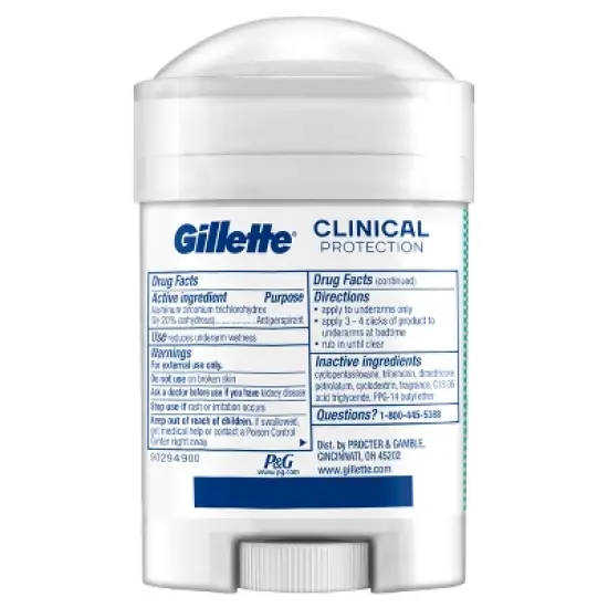 Gillette Clinical Soft Solid Ultimate Fresh Antiperspirant & Deodorant - 2.6oz image {7}