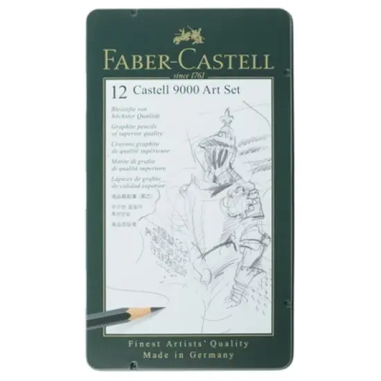 Graphite Sketch Pencil Set 12ct - Faber-Castell 9000 image {1}