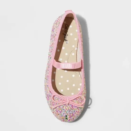 Toddler Lily Glitter Ballet Flats - Cat & Jack&trade; image {2}