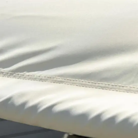 Resenkos Outdoor Double Chaise Rocking Chair, Day Bed Sun Lounger with Canopy Shade, Headrest Pillow, Armrests, Light Gray image {1}