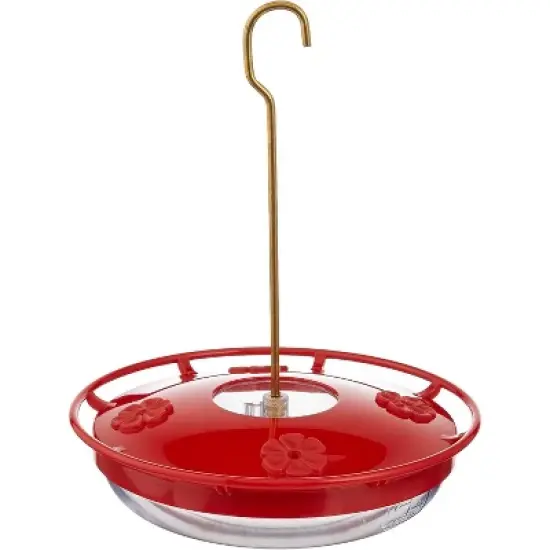 Aspects Red/Clear HummZinger HighView Hanging Hummingbird Feeder - 12 Oz image {3}
