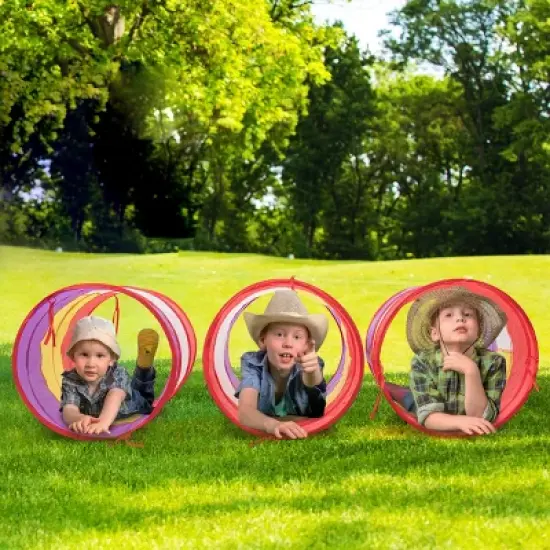 Costway 7pc Kids Ball Pit Play Tents & Tunnels Pop Up Baby Toy Gifts image {3}