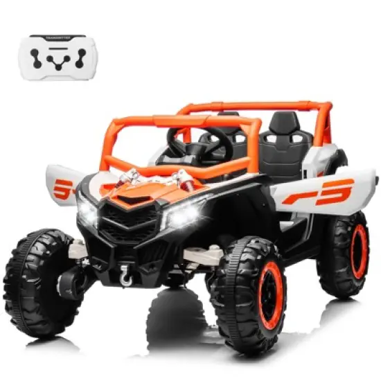 JOYRACER 24V Ride on Car w/ Remote Control, 4WD Powered Electric Off-Road UTV with 4*200W Motors image {10}