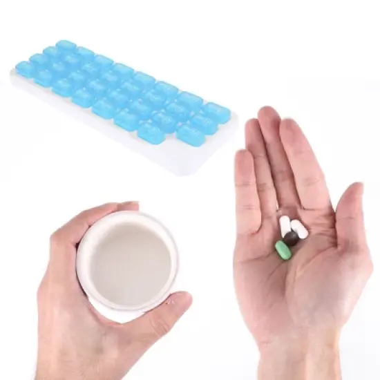 Unique Bargains 31 Grids Keyboard Style Pill Case 1 Pc image {3}