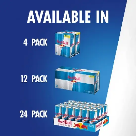 Red Bull Sugar Free Energy Drink - 4pk/8.4 fl oz Cans image {6}