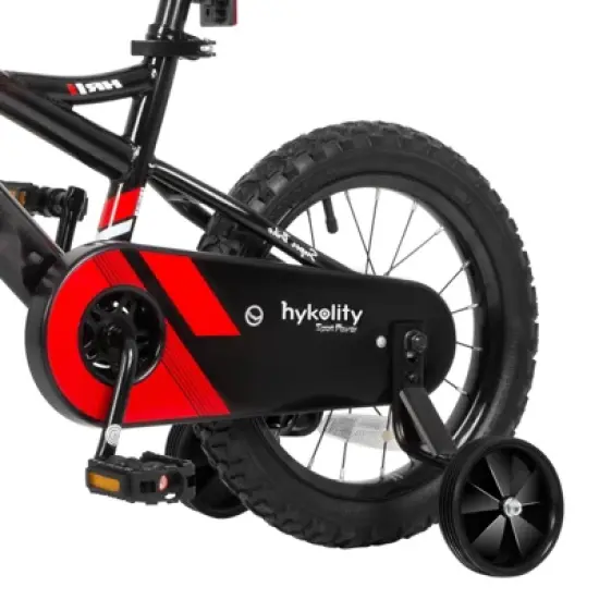 Kids Bike Boy Bicycle 14 inch for Children Age 3-5 Years Old Height 35-42 in Toddler Cycling Dual Hand Brakes Black Sport Bikes image {2}