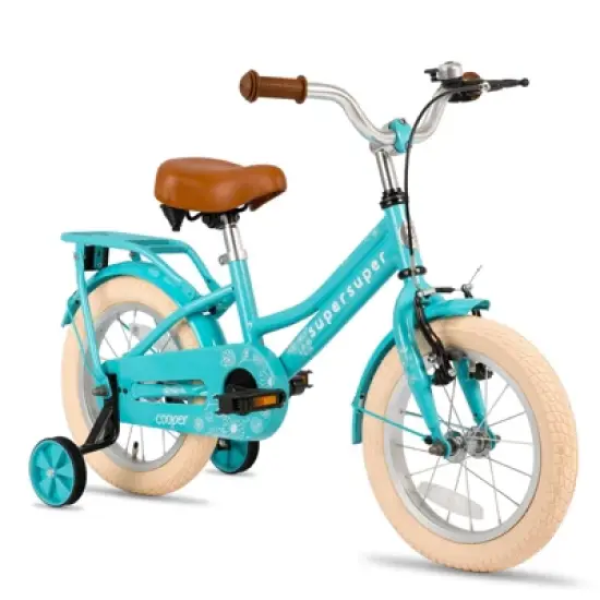 JOYSTAR Retro Style Girls Bike for Kids and Toddlers, Pink Green image {13}