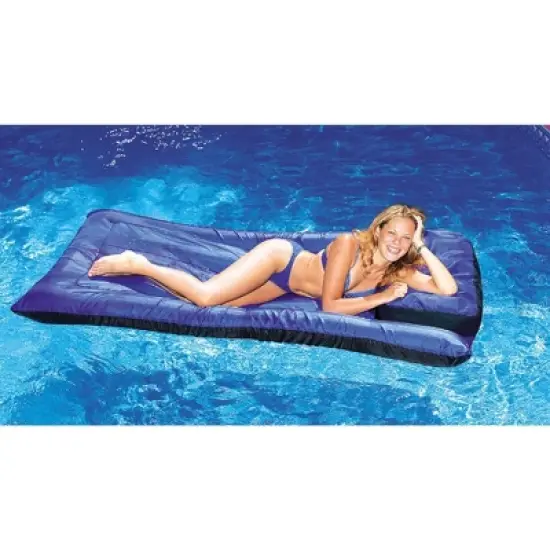 Swimline 78" Water Sports Inflatable Ultimate Mattress Swimming Pool Lounger - Blue image {2}