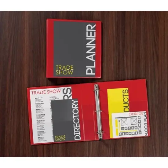 Avery Heavy-Duty View 3 Ring Binder, 3" One Touch EZD Rings, 3.5" Spine, 2 Red Binders (39701) image {5}