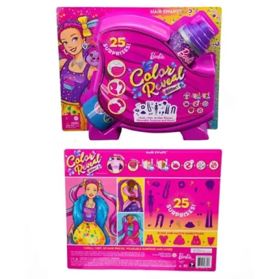 Barbie Magic Color Reveal -Glitter Color Changing & Hair Color Changing HBG39 image {9}