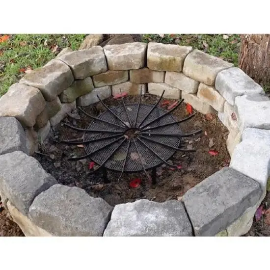 Aoodor Fire Pit Grate Log Round Kindling Tools image {4}