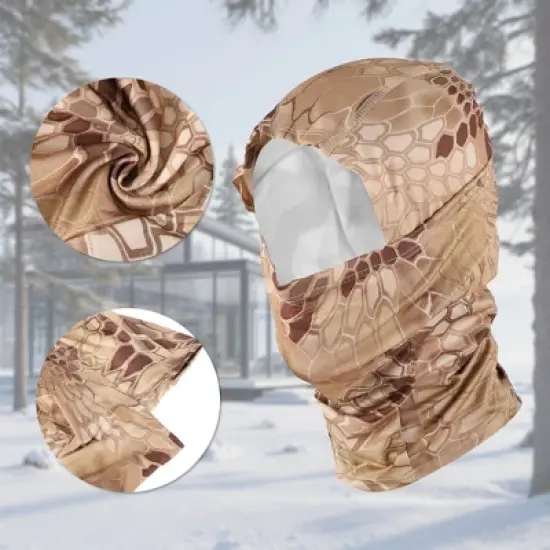 Unique Bargains Quick-drying Ice Silk Snake Pattern Balaclava Face Mask 1 Pc image {3}