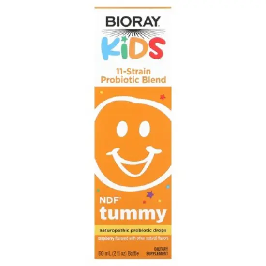 Bioray Kids, NDF Tummy, 11-Strain Probiotic Blend, Raspberry, 2 fl oz (60 ml) image {4}