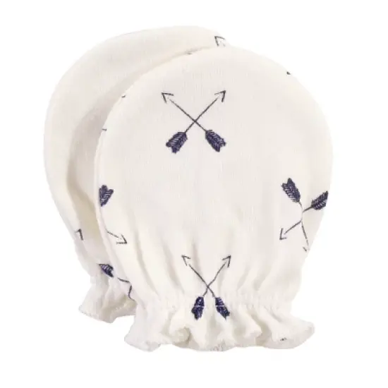 Hudson Baby Infant Boy Cotton Scratch Mittens, Forest, 0-6 Months image {6}