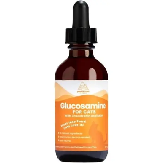 100% Natural Liquid Glucosamine Chondroitin W/ MSM for Cats, Hip & Joint Supplement for Senior Felines, Arthritis & Mobility Booster Glucosamine Drops image {7}