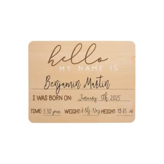 Pearhead Baby Welcome Sign image {4}