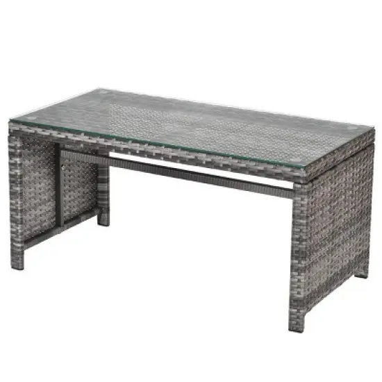 Tangkula 4 PCS Patio Wicker Furniture Outdoor Rattan Chairs w/Cushions image {6}