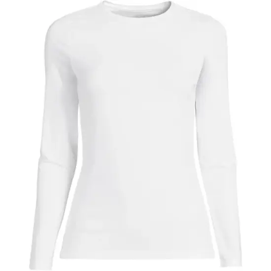 Lands' End Women's Plus Size Long Sleeve Lightweight Jersey Crew Neck Top image {4}