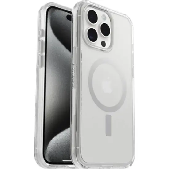 OtterBox Apple iPhone 15 Pro Max Symmetry Series Clear Case with MagSafe - Clear image {2}