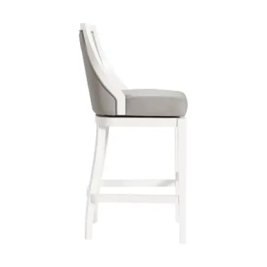 Ellie Bar Height Stool with Back - Alaterre Furniture image {4}