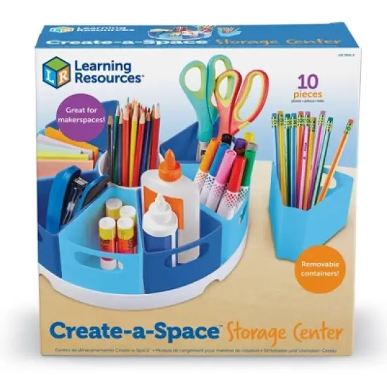 Learning Resources Create-A-Space Storage Center - Blue image {4}