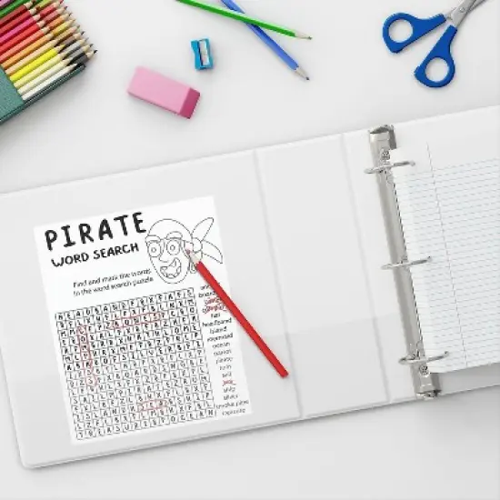 Staples 3" Simply View Binder with Round Rings White 6/Pack 23743/21691 image {6}