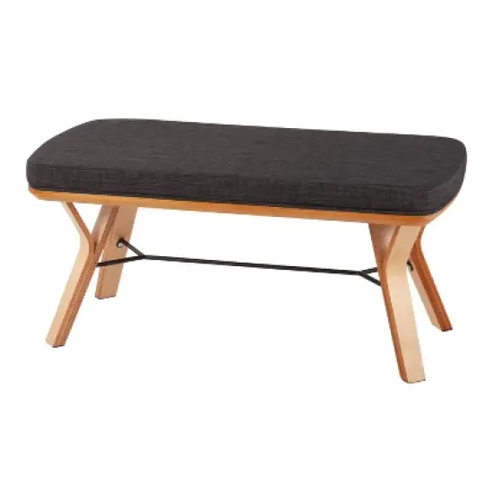 42" Folia Wood Bench - LumiSource image {2}