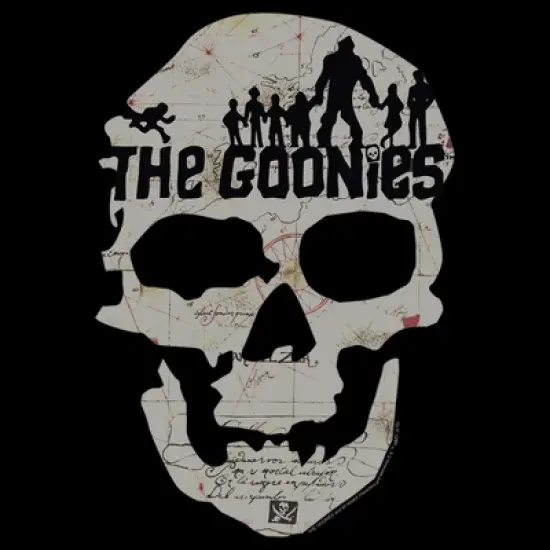 Boy's The Goonies Skull Map Logo T-Shirt image {1}