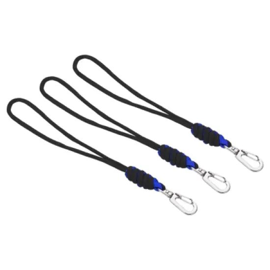 Unique Bargains Polyester Wear-resistant Lightweight Name Tag Wrist Lanyards with Hook 3 Pcs image {6}