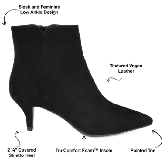 Journee Collection Womens Isobel Tru Comfort Foam Inside Zip Stiletto Booties image {7}