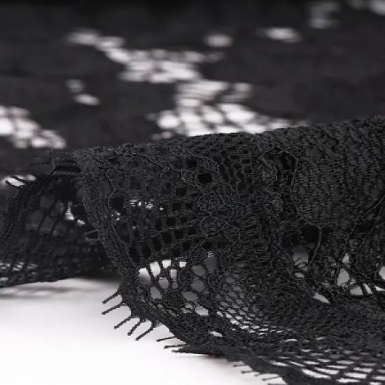 Allegra K Women's Tie Neck Lace Bolero Shrug Long Sleeves Crop Gothic Top image {3}