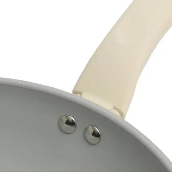 Gibson Home Barnsdall 12 Inch Nonstick Aluminum Frying Pan in Linen image {3}