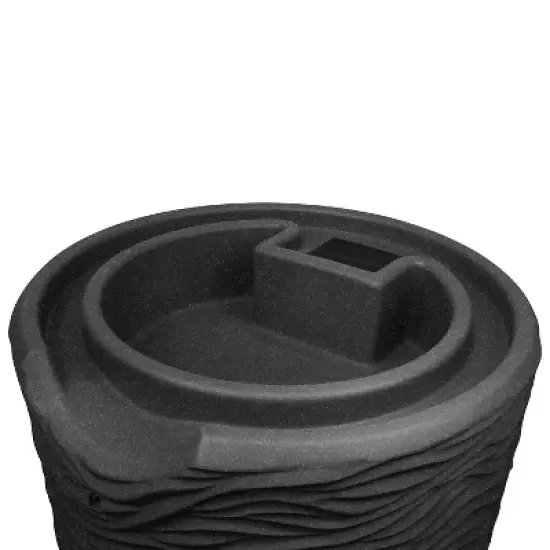 Impressions Palm 65 Gallon Rain Saver - Dark Granite - Good Ideas image {3}