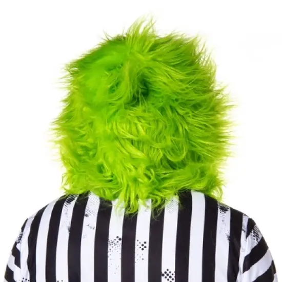 Beetlejuice Mens' Halloween Movie Character Union Suit Costume Sleep Pajama White image {3}