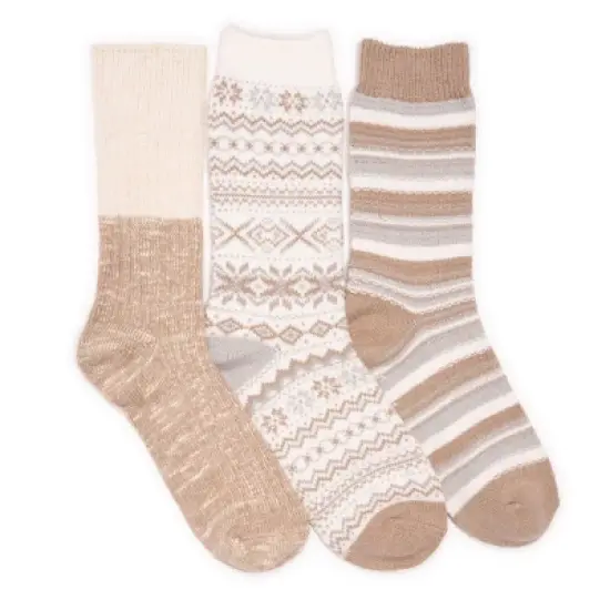 MUK LUKS Women's 3 Pack Boot Socks image {9}