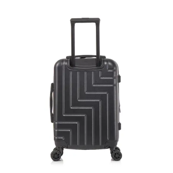 DUKAP Zahav Lightweight Hardside Carry On Spinner Suitcase - Black image {4}