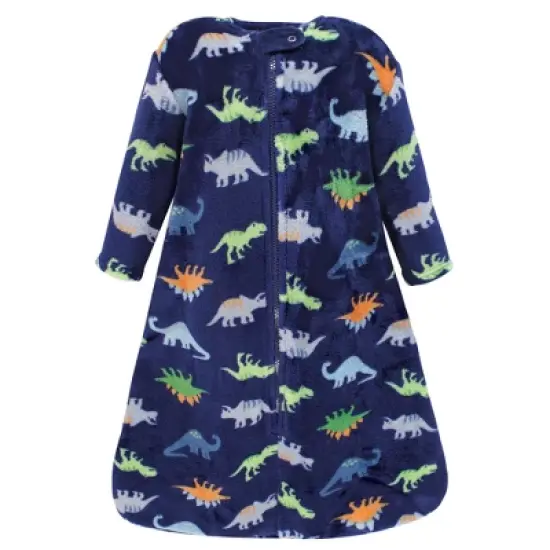 Hudson Baby Boy Plush Sleeping Bag, Sack, Blanket, Long-Sleeve Dinosaurs image {2}