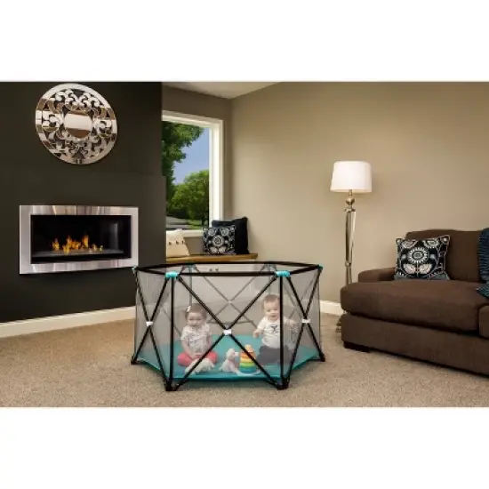 Regalo Six Panel My Play Portable Playard image {2}