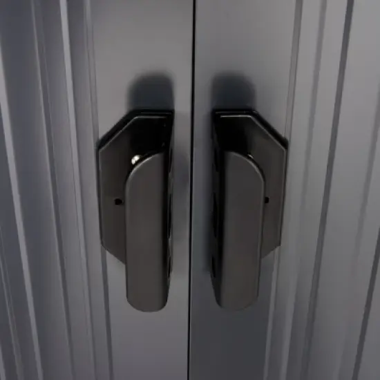 CAVINAS 6' x 4' Outdoor Storage Shed with Double Sliding Doors and 2 Air Vents for Backyard, Patio image {2}